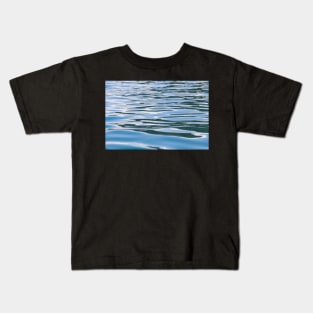Blue Calm Dreamy Ocean Water Surface Tranquil Sea Waves Kids T-Shirt